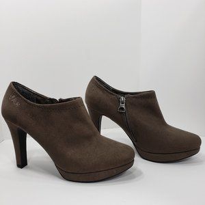 S. Oliver Taupe Suede Shootie